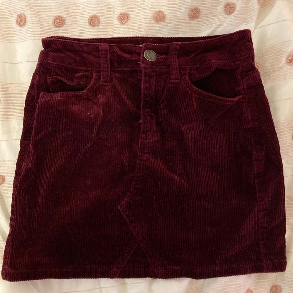 mini corduroy skirt